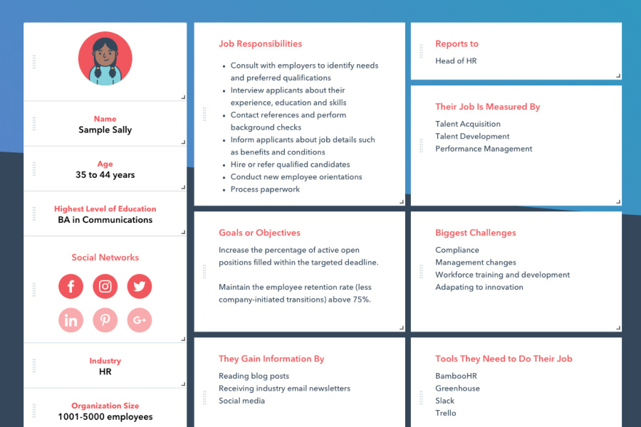 Buyer Persona by HubSpot